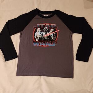 Star Wars Black Graphic Tee. Size Large 14/16